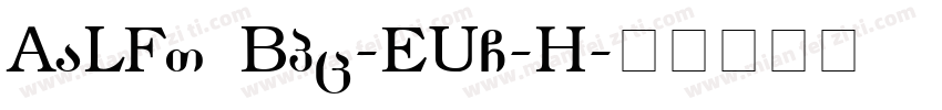 AaLFT GBpc-EUC-H字体转换